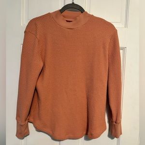 Madewell mock neck waffle knit sweater